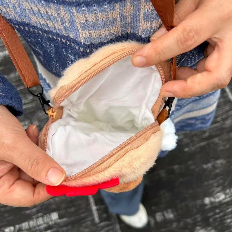 Ueeksry Cute Plush Chicken Purse Fluffy Hen Wallet Purse, Novelty Bag, Kawaii Stuffed Animals Shoulder Bag for Women - Image 2